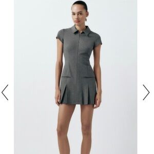 Zara pleated mini dress
